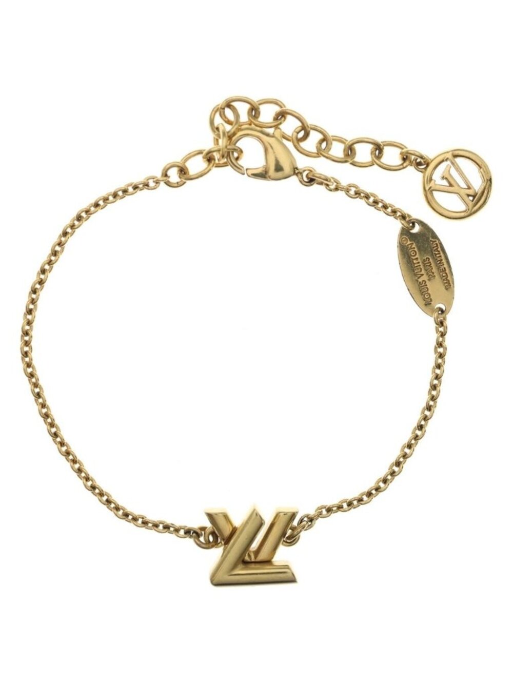 Louis Vuitton Bracelet LV Logo Gold